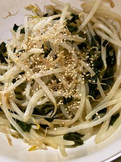 もやしとワカメのナムル風♡レンジで簡単!-レシピのメイン写真
