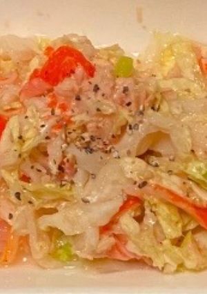 白菜とカニカマの鶏塩サラダ！-レシピのメイン写真