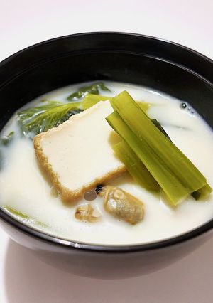 鉄分UP豆乳味噌汁-レシピのメイン写真