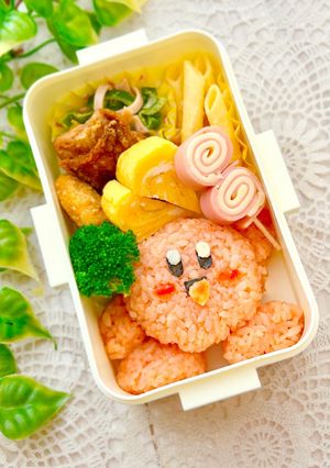 お弁当おにぎり☆星のカービィ弁当-レシピのメイン写真