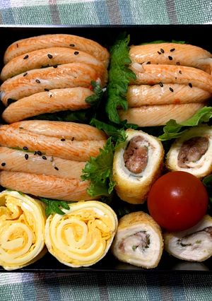 6/3ﾖｯﾁｬﾝ☆ほぼカニ寿司弁当-レシピのメイン写真