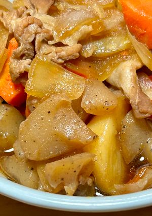 カット野菜で肉じゃが（豚肉バージョン）-レシピのメイン写真