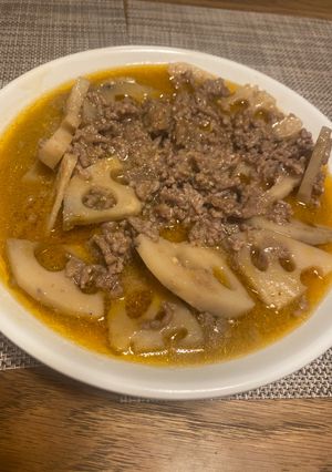 れんこんとひき肉のフライパン蒸し-レシピのメイン写真