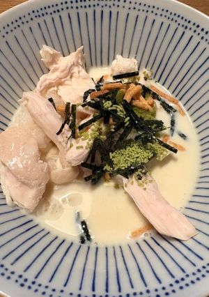 鶏むねの豆乳茶漬け-レシピのメイン写真