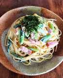 クリームチーズとゆず胡椒の鬼旨パスタ