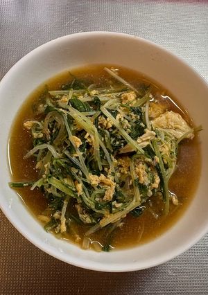 簡単・水菜の卵閉じ-レシピのメイン写真