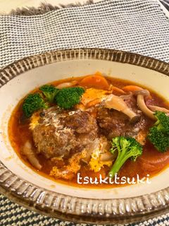 煮込みハンバーグ-レシピのメイン写真