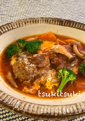 煮込みハンバーグ-レシピのメイン写真