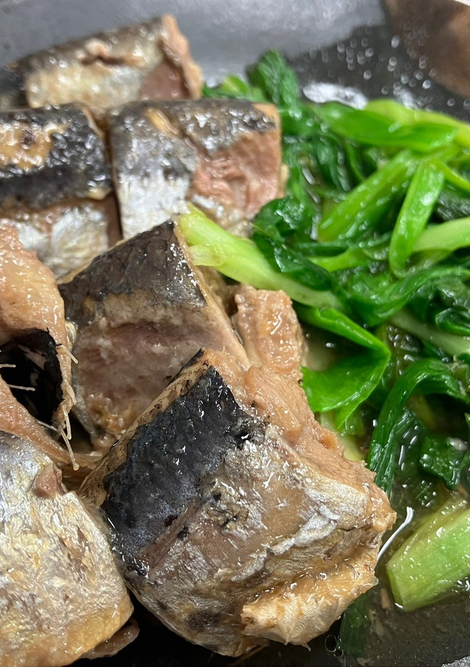 いわしの煮付け缶でいわしとニラの和え物-レシピのメイン写真