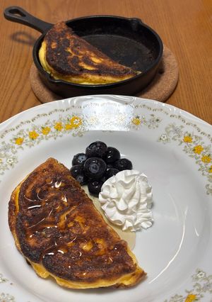 スキレットde簡単　餅フレンチトースト風-レシピのメイン写真