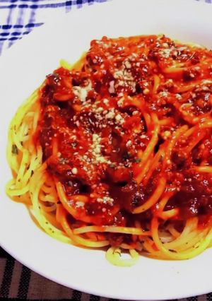 ケチャップで作るミートソーススパゲッティ-レシピのメイン写真
