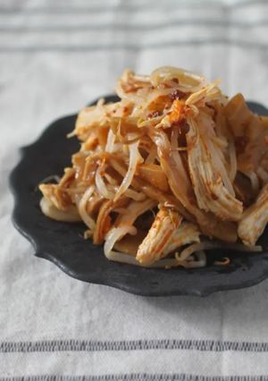 鶏むね肉のうま辛もやしメンマ-レシピのメイン写真