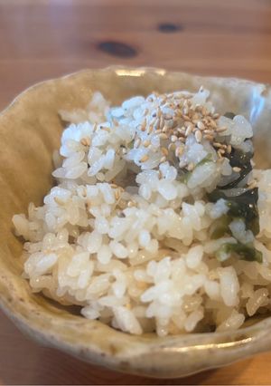簡単ワカメご飯　洗い物最少-レシピのメイン写真