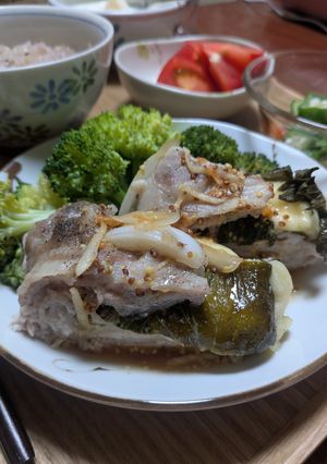 豚肉と大葉とチーズのミルフィーユ蒸し-レシピのメイン写真