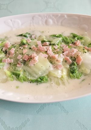 簡単中華！冬に美味しい白菜のクリーム煮-レシピのメイン写真