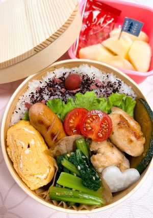 曲げわっぱ弁当♡中1女子𓂃·̩͙秋-レシピのメイン写真