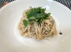 大葉と梅の簡単和風冷製パスタ-レシピのメイン写真