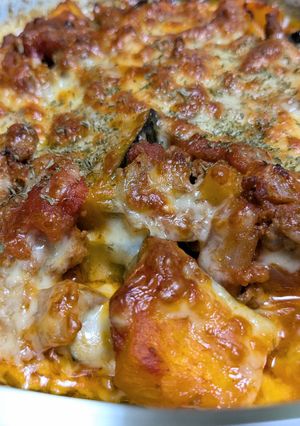 メインに♪かぼちゃのミートソースグラタン-レシピのメイン写真