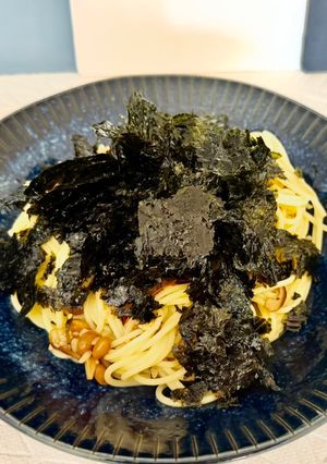 梅ポン生姜の納豆麹②の☆韓国海苔パスタ-レシピのメイン写真