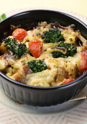 新ジャガと生麩の味噌チーズ風焼き-レシピのメイン写真