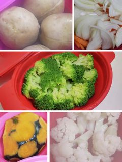 しっとり♪レンジでボイル野菜*下ごしらえ-レシピのメイン写真