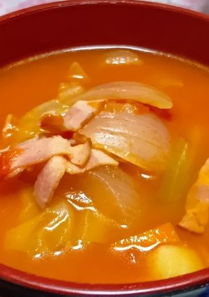 簡単！トマトスープ-レシピのメイン写真