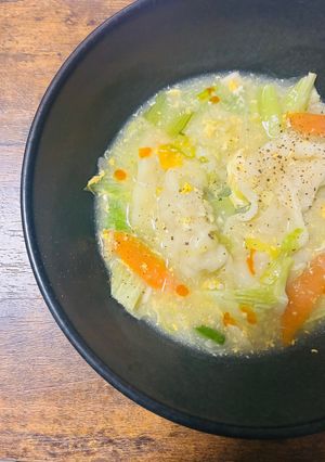 冷凍餃子でサンラータン-レシピのメイン写真