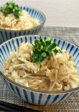Wえのき茸の炊き込みご飯♪-レシピのメイン写真