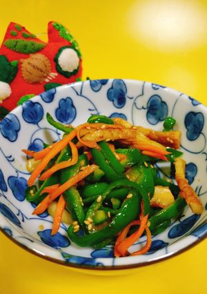 ピーマンと人参のカレーきんぴら-レシピのメイン写真