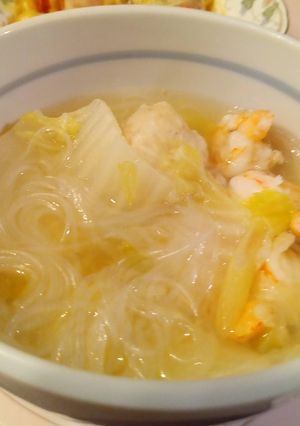 えびと白菜の中華風スープ-レシピのメイン写真