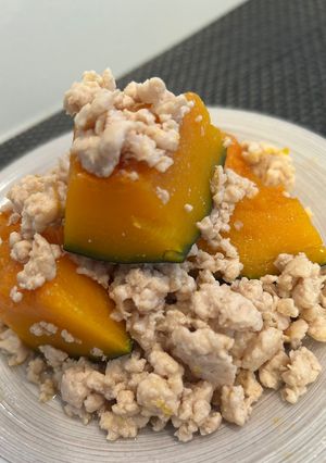 かぼちゃ鶏そぼろ煮-レシピのメイン写真
