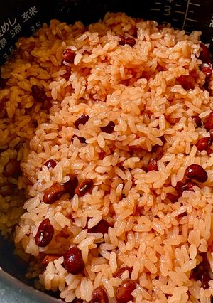 炊飯器で炊くお赤飯-レシピのメイン写真