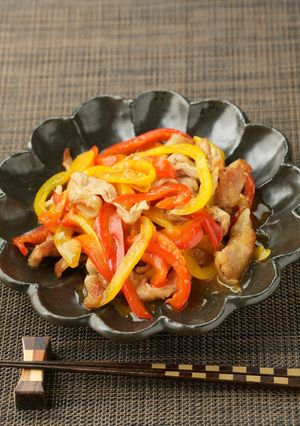 豚こま肉とカラーピーマンの青椒肉絲-レシピのメイン写真