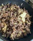コテコテしつこいお味、じゃがいも牛肉炒め