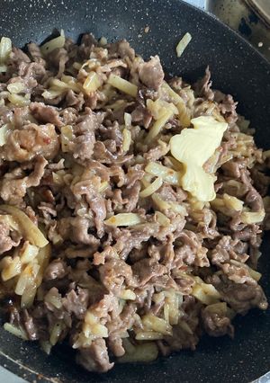 コテコテしつこいお味、じゃがいも牛肉炒め-レシピのメイン写真