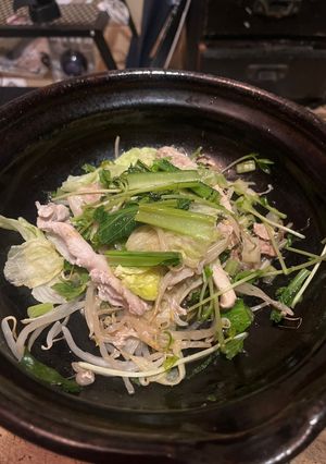 蒸し豚しゃぶとキノコとミントのサラダ-レシピのメイン写真