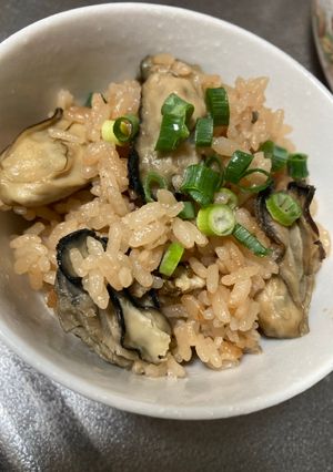 酒蒸し牡蠣の炊き込みご飯-レシピのメイン写真