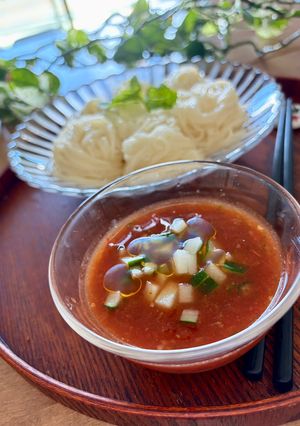 ガスパチョ風そうめん-レシピのメイン写真