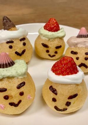 【節分】簡単！鬼さんプチシュー-レシピのメイン写真
