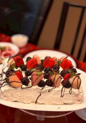 バレンタインベリーケーキ-レシピのメイン写真