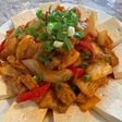 韓国豚肉キムチ炒め豆腐のせ