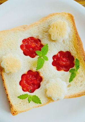 はまなすジャムサンドトースト-レシピのメイン写真