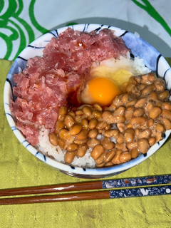【ズボラ飯】納豆入りマグロのたたき丼-レシピのメイン写真