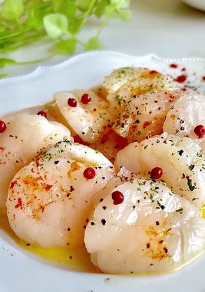 簡単！ほたてのカルパッチョ！-レシピのメイン写真
