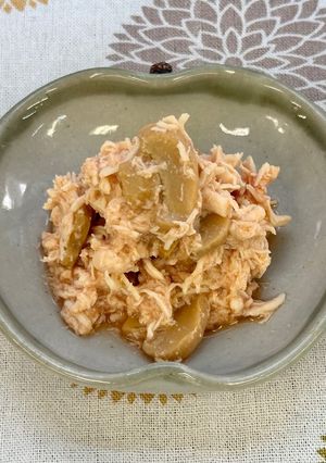 【災害レシピ】鶏ささみのトマトソース和え-レシピのメイン写真