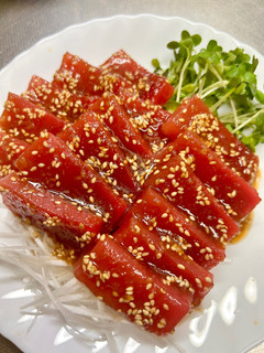 マグロ赤身の中華漬け。-レシピのメイン写真
