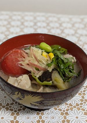 野菜たっぷり♡夏の豚汁-レシピのメイン写真