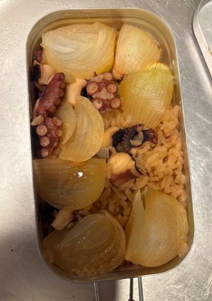 駄作・ゴロゴロ玉ねぎのメスティン式タコ飯-レシピのメイン写真
