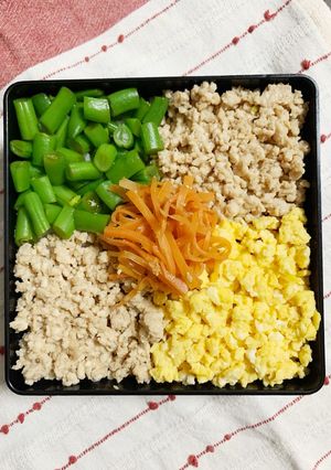 11/17レンジで簡単そぼろ弁当-レシピのメイン写真