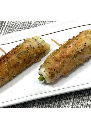 ハムとちくわの磯辺フライ★動画あり★-レシピのメイン写真